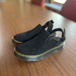 Dr. Martens Carlson Suede Clog Black size 8 NWOT